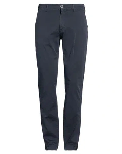 Clark Man Pants Midnight Blue Size 36 Cotton, Elastane In Blue