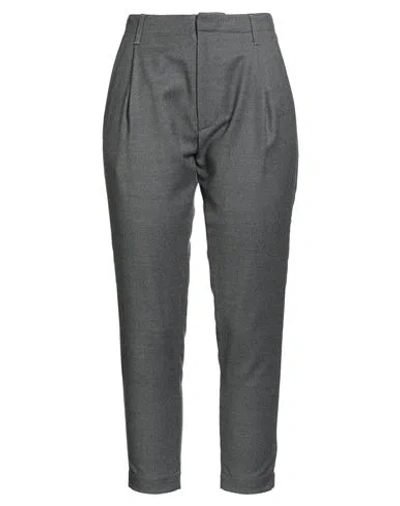 Dondup Woman Pants Grey Size 32 Virgin Wool, Elastane In Gray