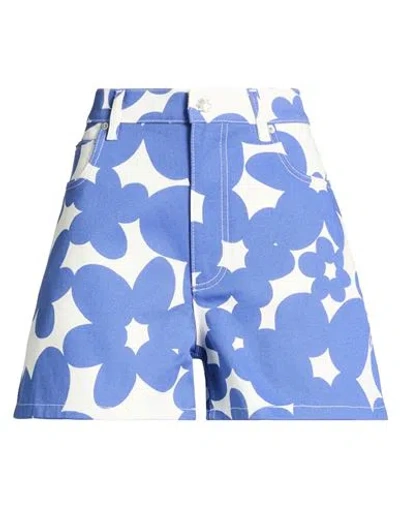 Marni Woman Shorts & Bermuda Shorts Blue Size 4 Cotton In Blue