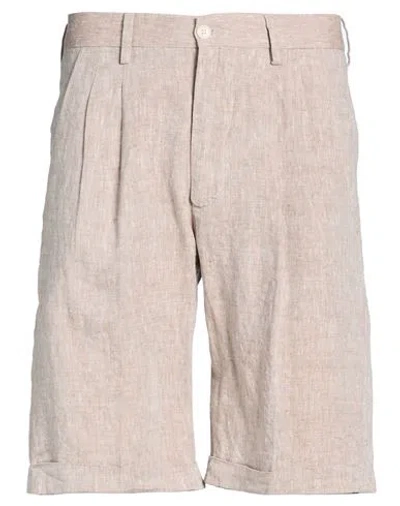 Luca Bertelli Man Shorts & Bermuda Shorts Sand Size 28 Cotton In Pink