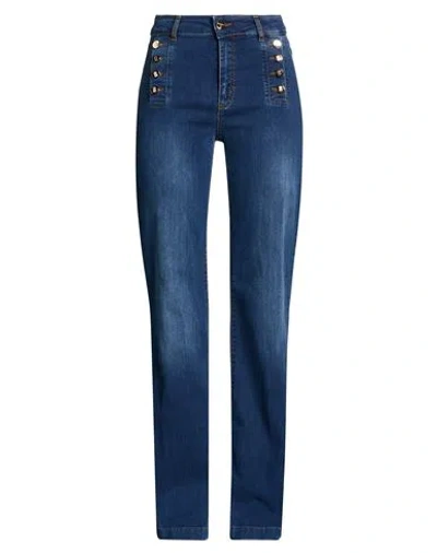 Fracomina Woman Jeans Blue Size 32 Cotton, Polyester, Elastane In Blue