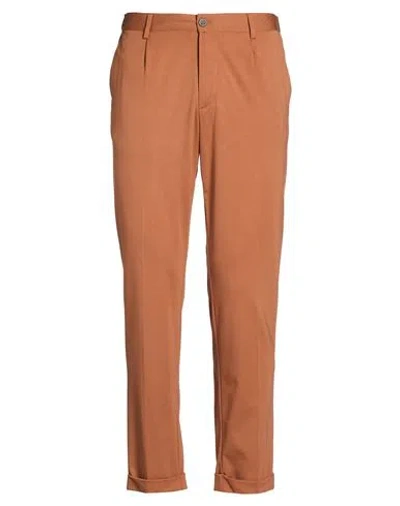 Bob Man Pants Brown Size 36 Viscose, Polyamide, Elastane In Brown