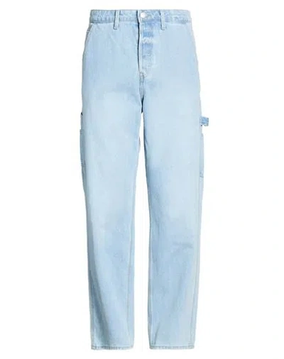 Only & Sons Man Jeans Blue Size 34w-32l Cotton In Blue