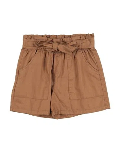 Mayoral Toddler Girl Shorts & Bermuda Shorts Brown Size 7 Cotton, Lyocell In Brown