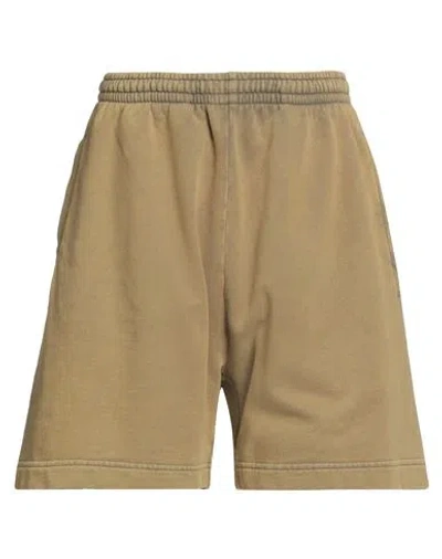 Acne Studios Woman Shorts & Bermuda Shorts Sand Size L Cotton In Gold