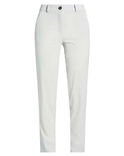 Rrd Woman Pants Light Grey Size 10 Polyamide, Elastane In White