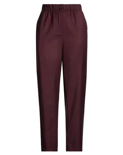 Bsb Jeans Woman Pants Plum Size M Polyester, Viscose, Elastane In Purple