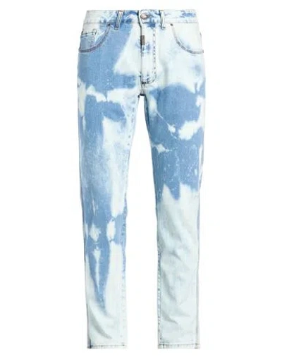 En Avance Man Jeans Blue Size 32 Cotton, Elastane In Blue