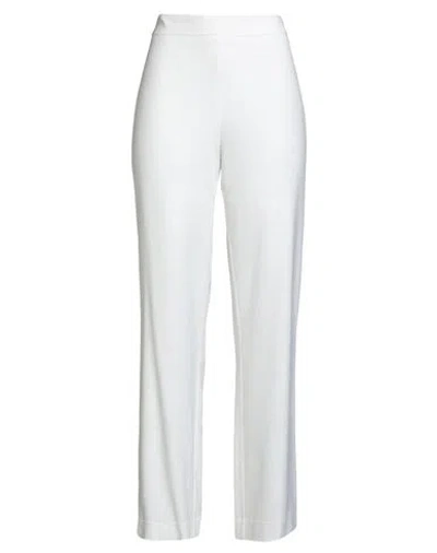Furore Woman Pants White Size 8 Viscose, Elastane In White