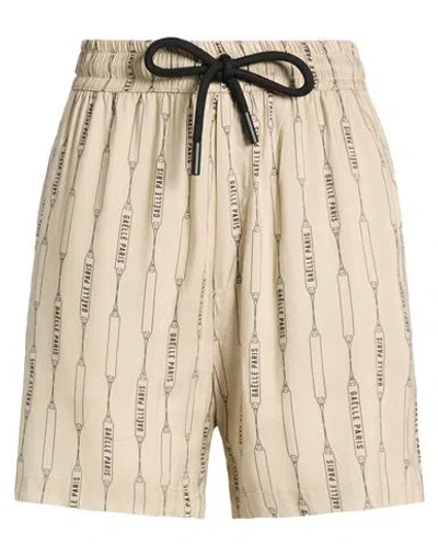 Gaelle Paris Gaëlle Paris Woman Shorts & Bermuda Shorts Beige Size S Viscose In Neutral
