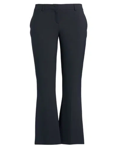 Nvsco 2107 Woman Pants Midnight Blue Size 14 Polyester, Viscose, Cotton, Elastane In Blue