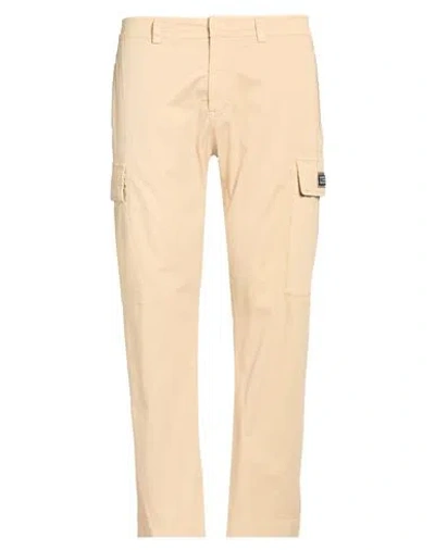 Iceberg Man Pants Sand Size 34 Cotton, Elastane In Yellow