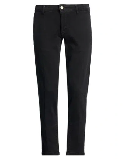At.p.co At. P.co Man Jeans Black Size 32 Cotton, Elastane In Black