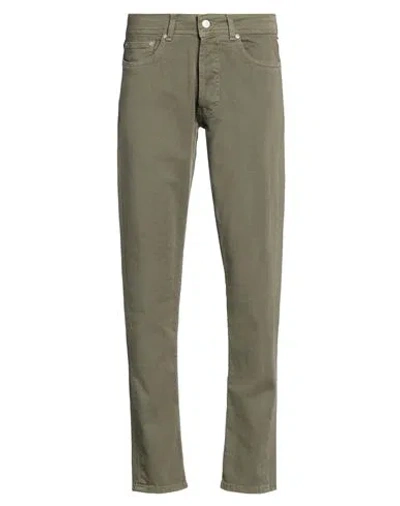 Liu •jo Man Man Jeans Military Green Size 30 Cotton, Elastane In Green