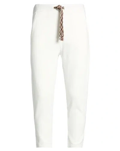 Takeshy Kurosawa Man Pants White Size L Cotton, Elastane In White