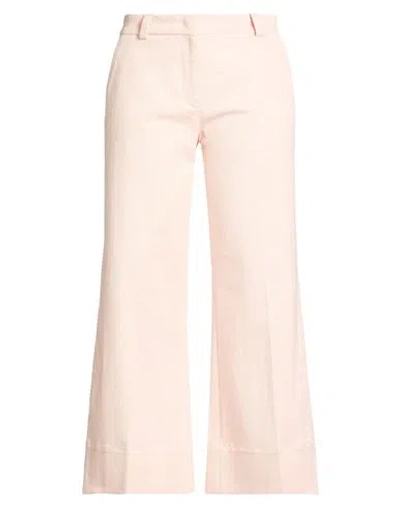 Ql2  Quelledue Ql2 Quelledue Woman Pants Light Pink Size 6 Cotton, Elastane In Pink