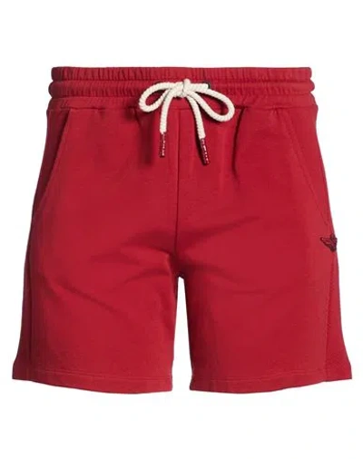 Aeronautica Militare Woman Shorts & Bermuda Shorts Brick Size Xl Cotton, Polyamide, Elastane In Red