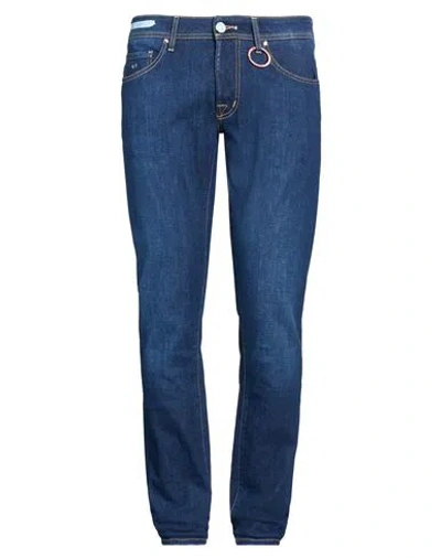 Tramarossa Man Jeans Blue Size 32 Cotton, T-400 Fiber, Elastane In Blue