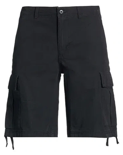 Jack & Jones Man Shorts & Bermuda Shorts Black Size Xxl Cotton In Black