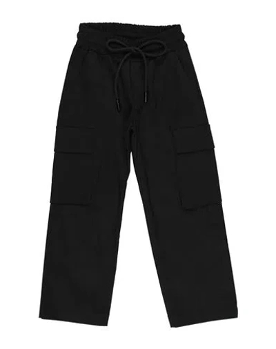 Numbers. Toddler Boy Pants Black Size 4 Cotton, Elastane In Black