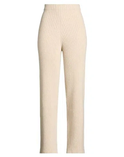 Baserange Woman Pants Beige Size L Merino Wool In Neutral