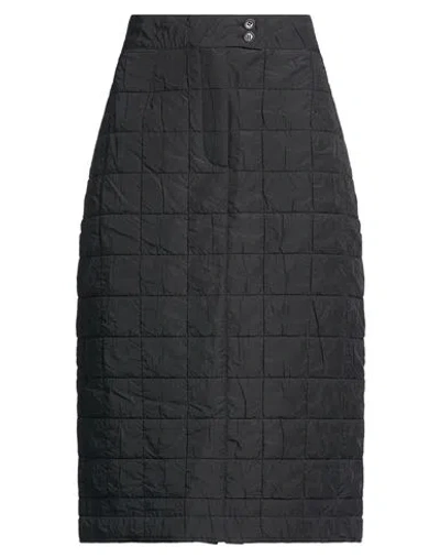 Ymc You Must Create Woman Midi Skirt Black Size M Polyester, Elastane In Black