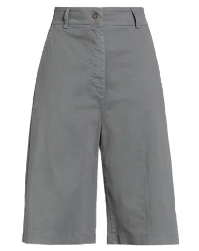 Le Streghe Woman Shorts & Bermuda Shorts Grey Size M Cotton, Elastane In Multi