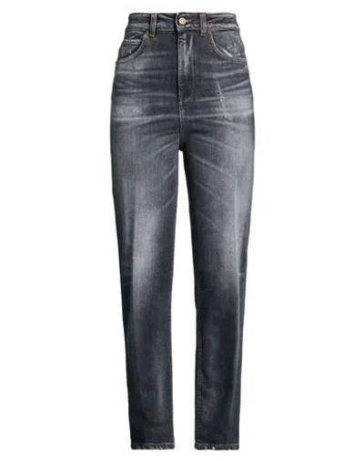 Dondup Woman Jeans Black Size 28 Cotton, Elastane In Black