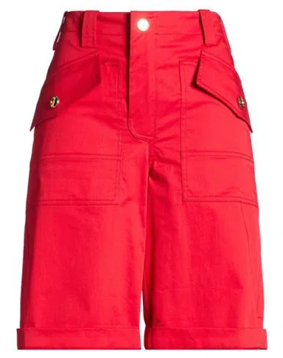 Pinko Woman Shorts & Bermuda Shorts Red Size 8 Cotton, Elastane In Red