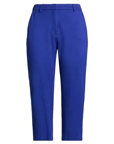 Hopper Woman Pants Bright Blue Size 8 Viscose, Polyamide, Elastane In Blue