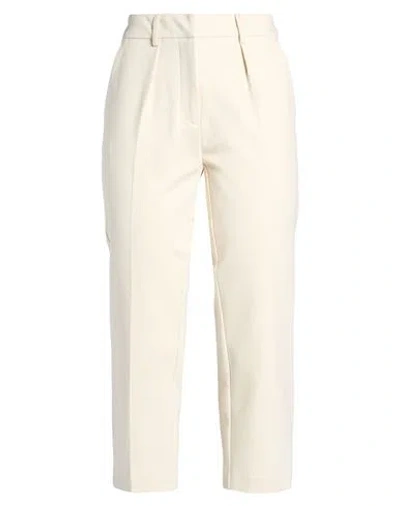 Hopper Woman Pants Cream Size 4 Viscose, Polyamide, Elastane In White