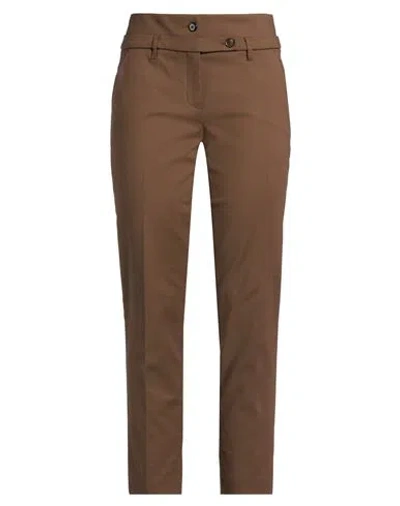 Rose Selavy Woman Pants Brown Size 10 Polyamide, Cotton, Elastane In Brown