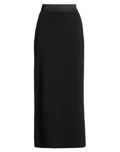 Compagnia Italiana Woman Maxi Skirt Black Size M Polyester, Elastane In Black