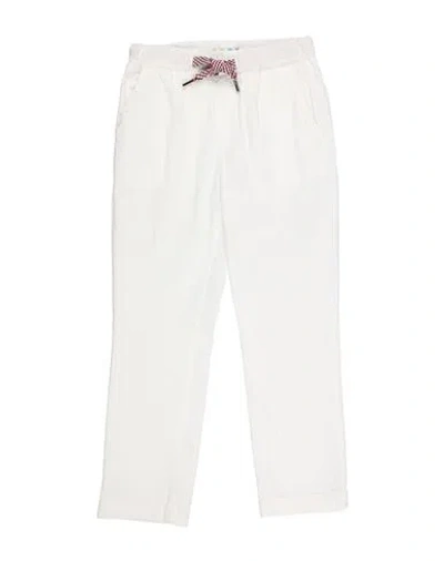 Baronio Toddler Boy Pants White Size 6 Cotton, Elastane In White