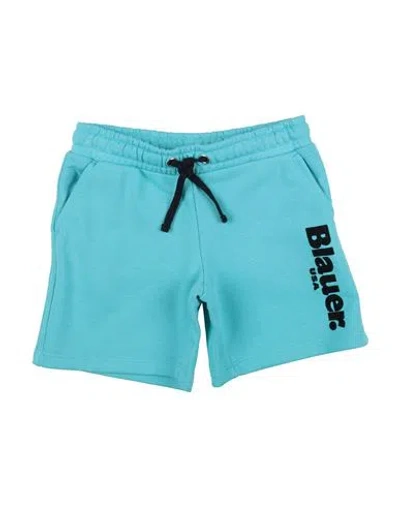 Blauer . Toddler Boy Shorts & Bermuda Shorts Turquoise Size 4 Cotton, Polyester In Blue