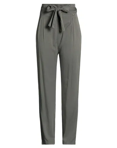 Fracomina Jeans Woman Pants Military Green Size 10 Viscose In Green