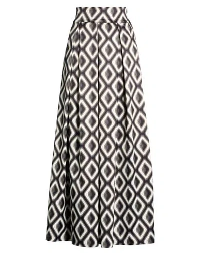 Anna Sirico Couture Woman Maxi Skirt Black Size 12 Polyester, Elastane In Black