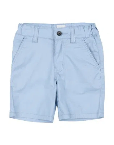 Hugo Boss Boss Newborn Boy Shorts & Bermuda Shorts Sky Blue Size 3 Cotton, Elastane In Blue