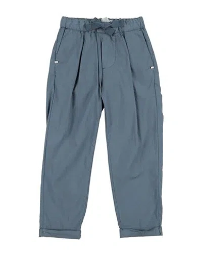 Entre Amis Toddler Boy Pants Slate Blue Size 7 Cotton, Polyamide, Elastane In Blue