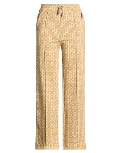 Rabanne Woman Pants Mustard Size 8 Polyamide, Elastane In Brown