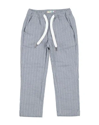 Baronio Toddler Boy Pants Light Blue Size 5 Cotton, Polyester In Gray