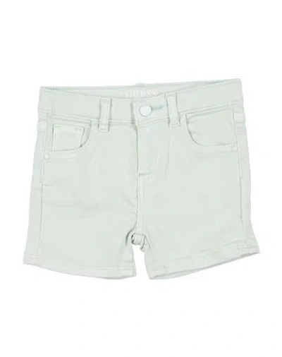Guess Newborn Girl Jeans Light Green Size 3 Cotton, Elastane In Blue