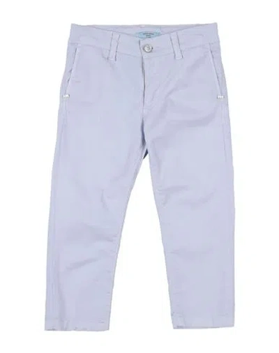 Entre Amis Garçon Toddler Boy Pants Lilac Size 4 Cotton, Elastane In Purple