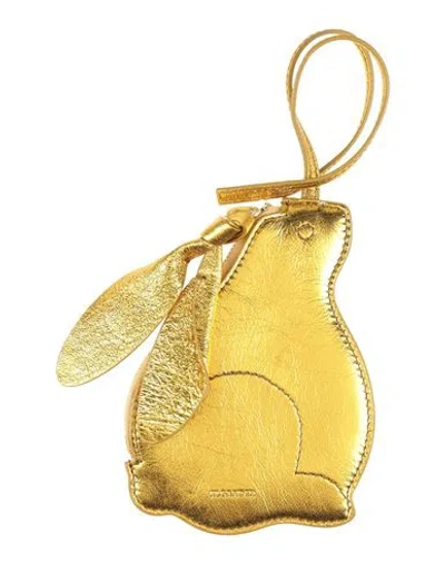 Jil Sander Woman Coin Purse Gold Size - Leather In Gold
