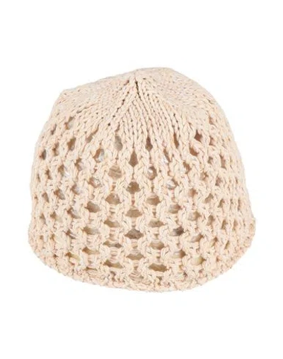 Fedeli Woman Hat Beige Size Onesize Cotton, Linen In Neutral