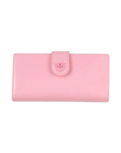 Pinko Woman Wallet Pink Size - Leather In Pink