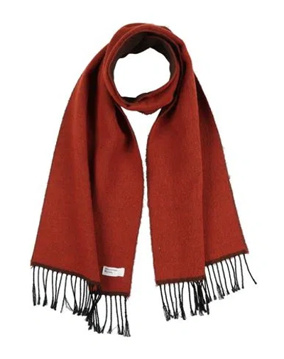 Universal Works Man Scarf Rust Size - Acrylic In Black