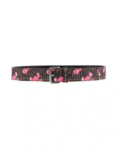 Moschino Couture Woman Belt Pink Size 14 Textile Fibers In Pink