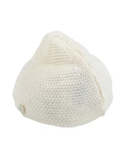 Paz Rodriguez Newborn Girl Hat Ivory Size 1 Cotton In White