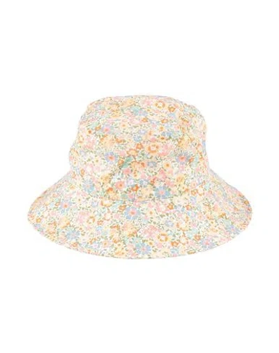 Bonpoint Toddler Girl Hat Apricot Size 4 Cotton In Multi